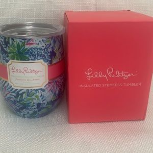 Lilly Pulitzer Insulated Stemless Tumbler NEW